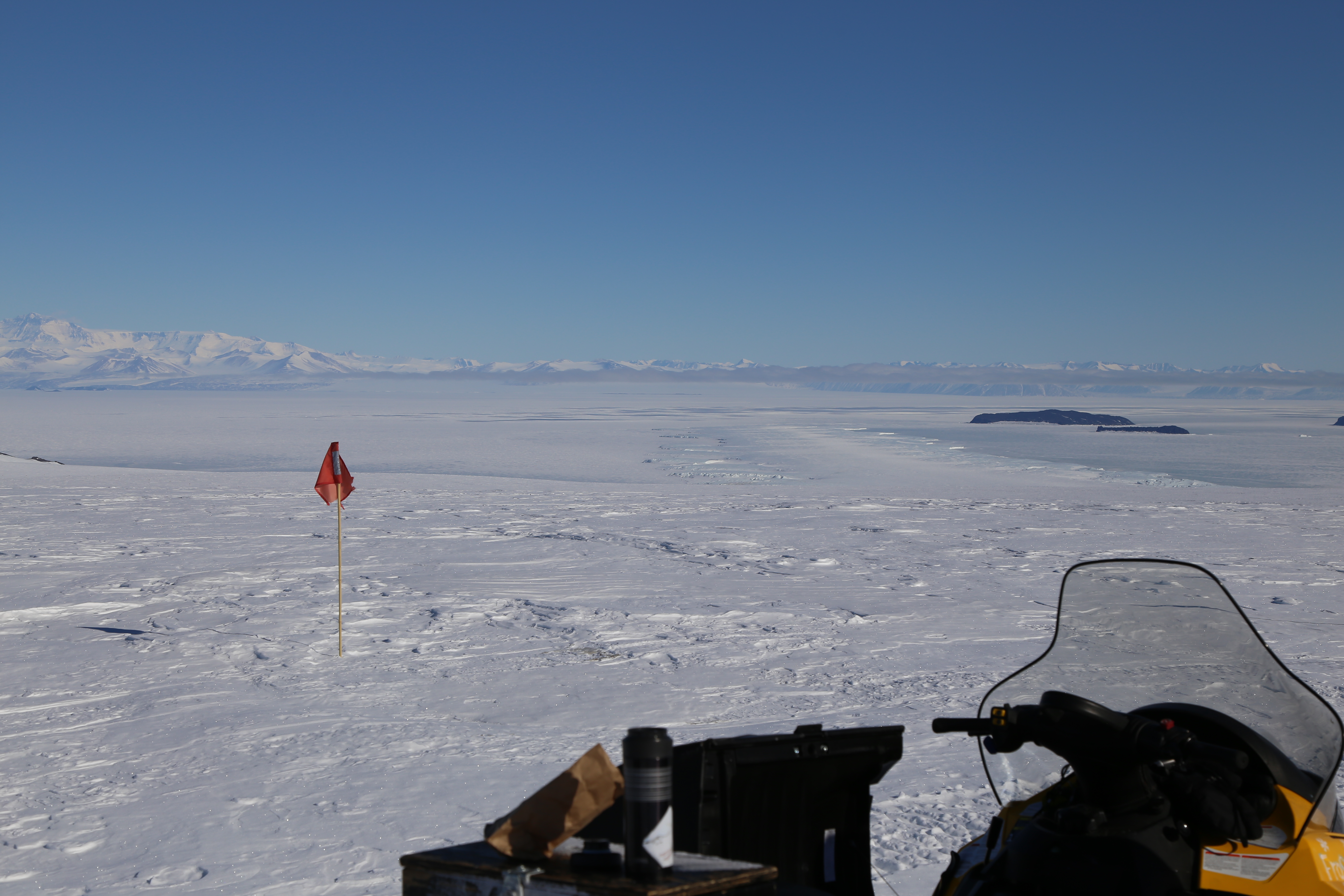 View of Mt Erebus Ice Tongue