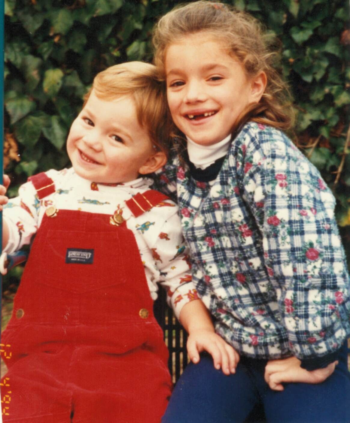 Paul at 4 years old with sister