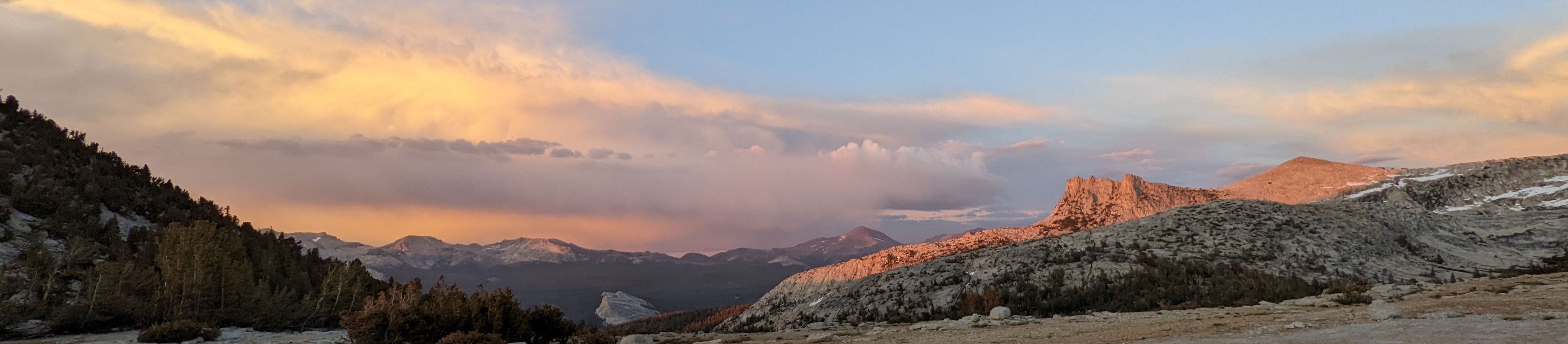 Sunset over Tuolumne Meadows